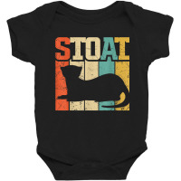 Vintage Stoat Short-tailed Weasel Ermine Baby Bodysuit | Artistshot