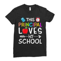 Happy Back To School This Principal Loves Her School Ladies Fitted T-shirt | Artistshot