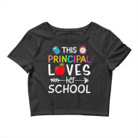 Happy Back To School This Principal Loves Her School Crop Top | Artistshot