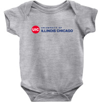 University Of Illinois Chicago, Uic, Chicago, Illinois, Merch Baby Bodysuit | Artistshot