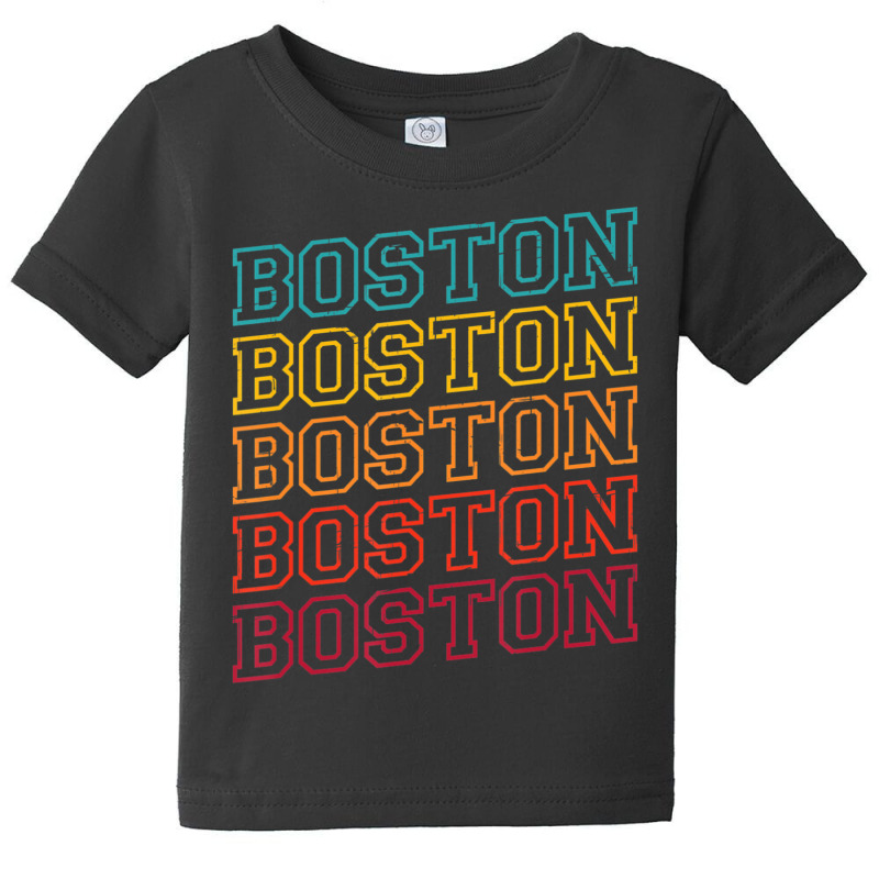 Boston Massachusetts Retro Vintage Boston Souvenir Boston Baby Tee | Artistshot