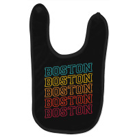 Boston Massachusetts Retro Vintage Boston Souvenir Boston Baby Bibs | Artistshot