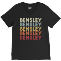 Bensley Virginia Bensley Va Retro Vintage Text Tank Top V-neck Tee | Artistshot