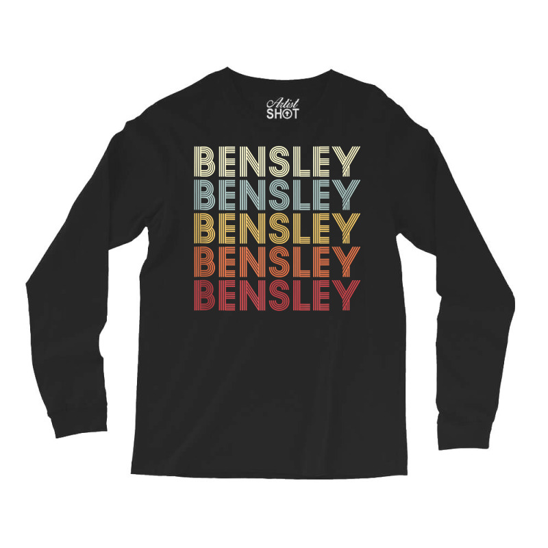 Bensley Virginia Bensley Va Retro Vintage Text Tank Top Long Sleeve Shirts | Artistshot