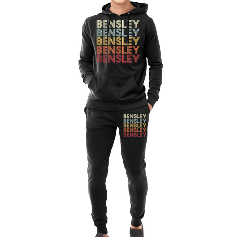 Bensley Virginia Bensley Va Retro Vintage Text Tank Top Hoodie & Jogger Set | Artistshot