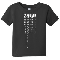 Caregiver Acronyms Long Sleeve T Shirt Baby Tee | Artistshot