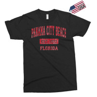 Panama City Beach Florida Fl Vintage Sports Design Red Desig Exclusive T-shirt | Artistshot