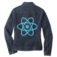 Vintage Reactjs Javascript Framework Ladies Denim Jacket | Artistshot