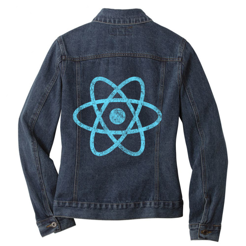 Vintage Reactjs Javascript Framework Ladies Denim Jacket by TerriBeverly | Artistshot