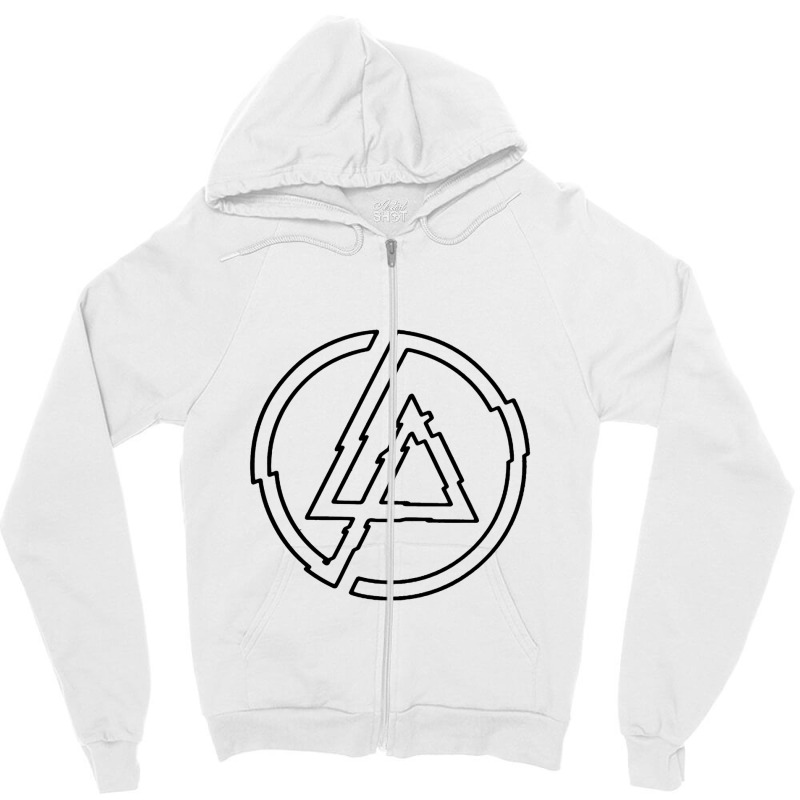 Black Two Line Zipper Hoodie by KayceeO'Conner | Artistshot