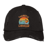 Canvasser Job Funny Thanksgiving T Shirt Vintage Cap | Artistshot