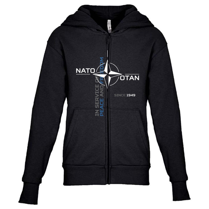 Peace And Freedom Otan Nato Youth Zipper Hoodie by CesarRobertoRamirez | Artistshot