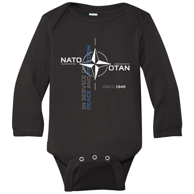 Peace And Freedom Otan Nato Long Sleeve Baby Bodysuit by CesarRobertoRamirez | Artistshot