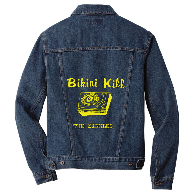 The Singles Of Bikini Kill Men Denim Jacket by RandallMitchell | Artistshot