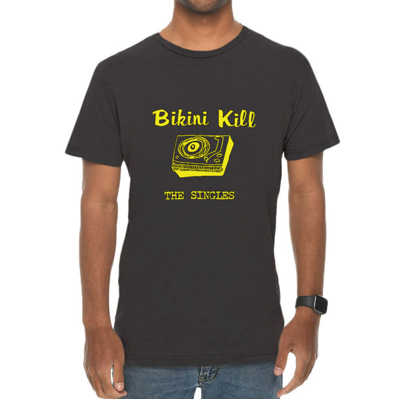 The Singles Of Bikini Kill Vintage T-Shirt by RandallMitchell | Artistshot