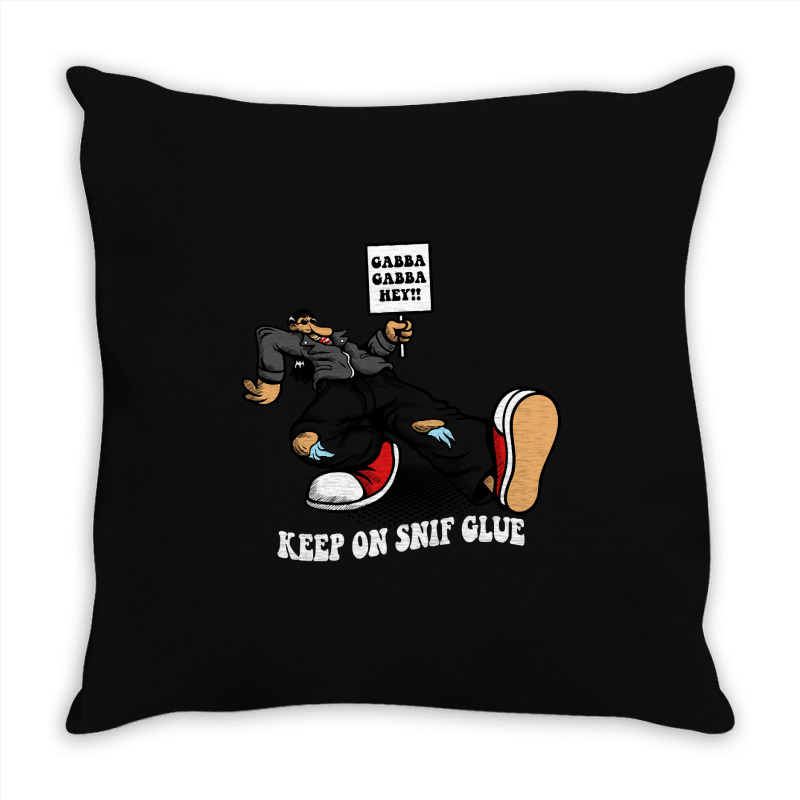 Keep On Snif Glue Throw Pillow | Artistshot