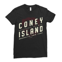 Coney Island New York Steeplechase Ladies Fitted T-shirt | Artistshot