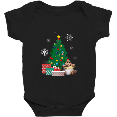 Baby Sincalir Around The Christmas Tree Baby Bodysuit Designed By Dadaayamhangat