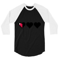 Video Game Hearts – Very Low Health 3/4 Sleeve Shirt | Artistshot
