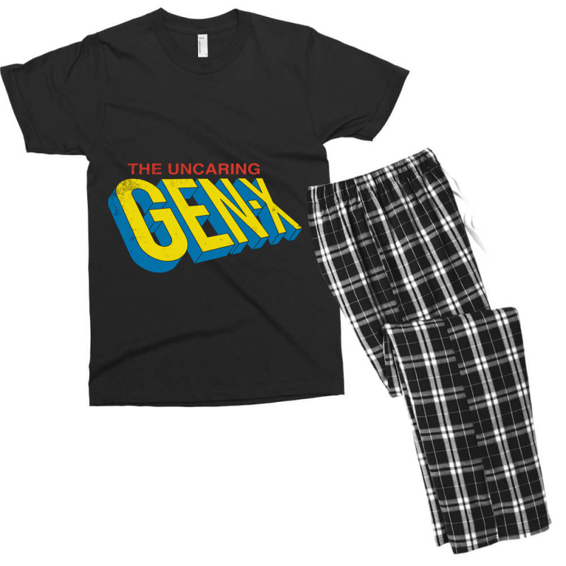 The Uncaring Gen X Vintage Distressed Superhero Co Men's T-shirt Pajama Set by Doannoki | Artistshot