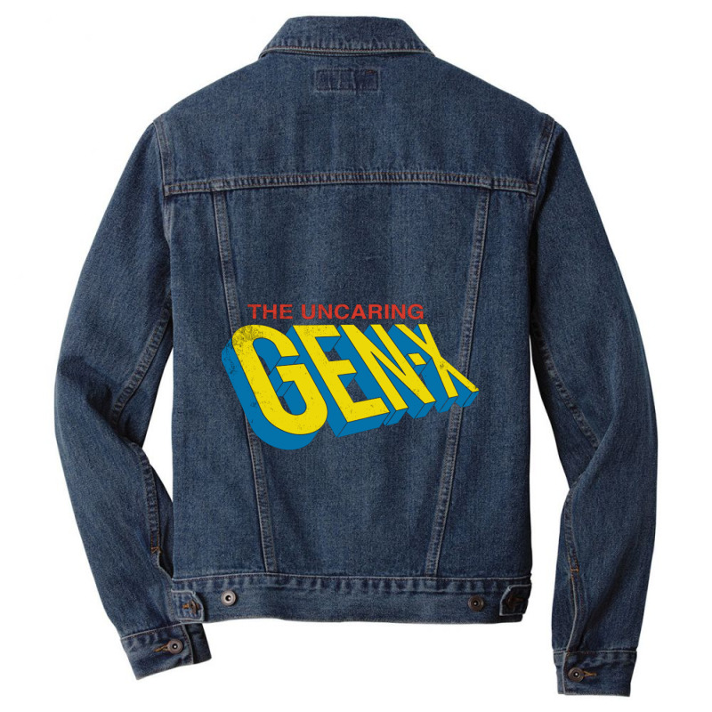 The Uncaring Gen X Vintage Distressed Superhero Co Men Denim Jacket by Doannoki | Artistshot