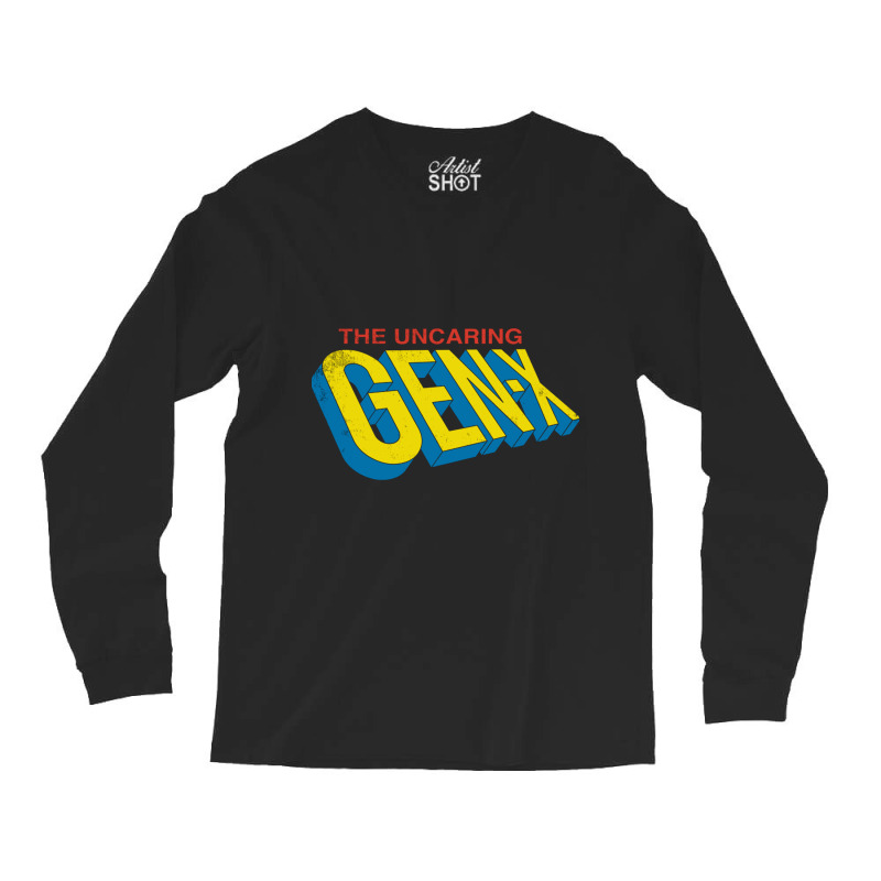 The Uncaring Gen X Vintage Distressed Superhero Co Long Sleeve Shirts by Doannoki | Artistshot