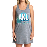 Auckland Akl Airport Code Baggage Tag Tank Dress | Artistshot