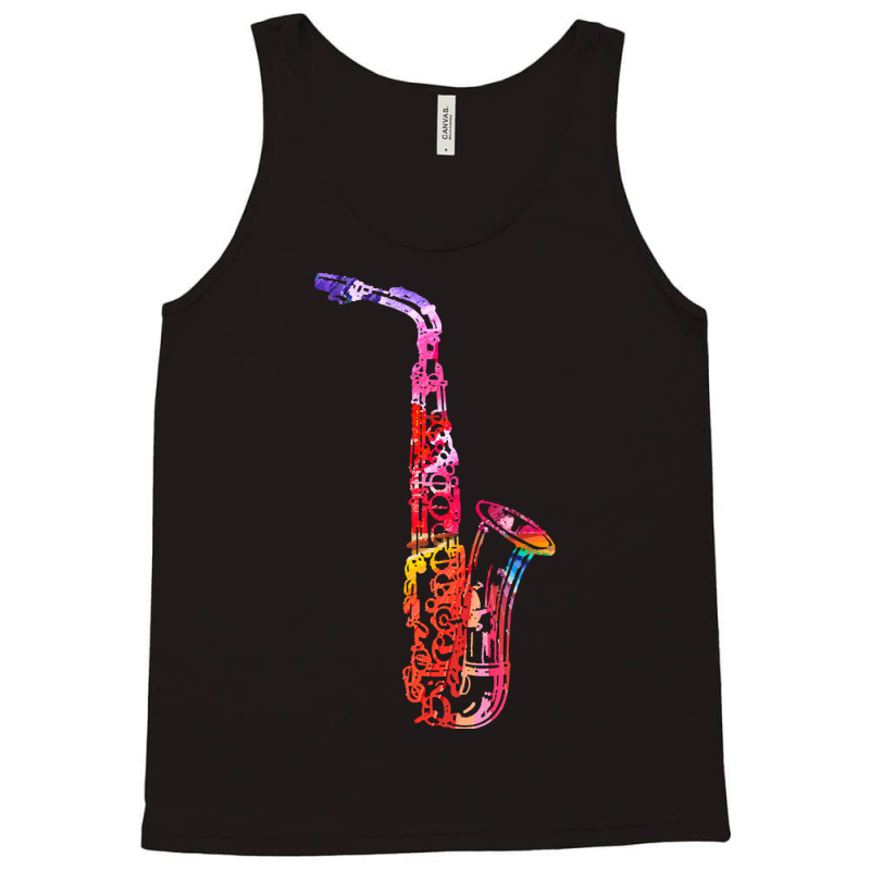 Saxophone Instrument T  Shirtsaxophone Instrument Saxo Lover Gift For Tank Top by sbraun223 | Artistshot