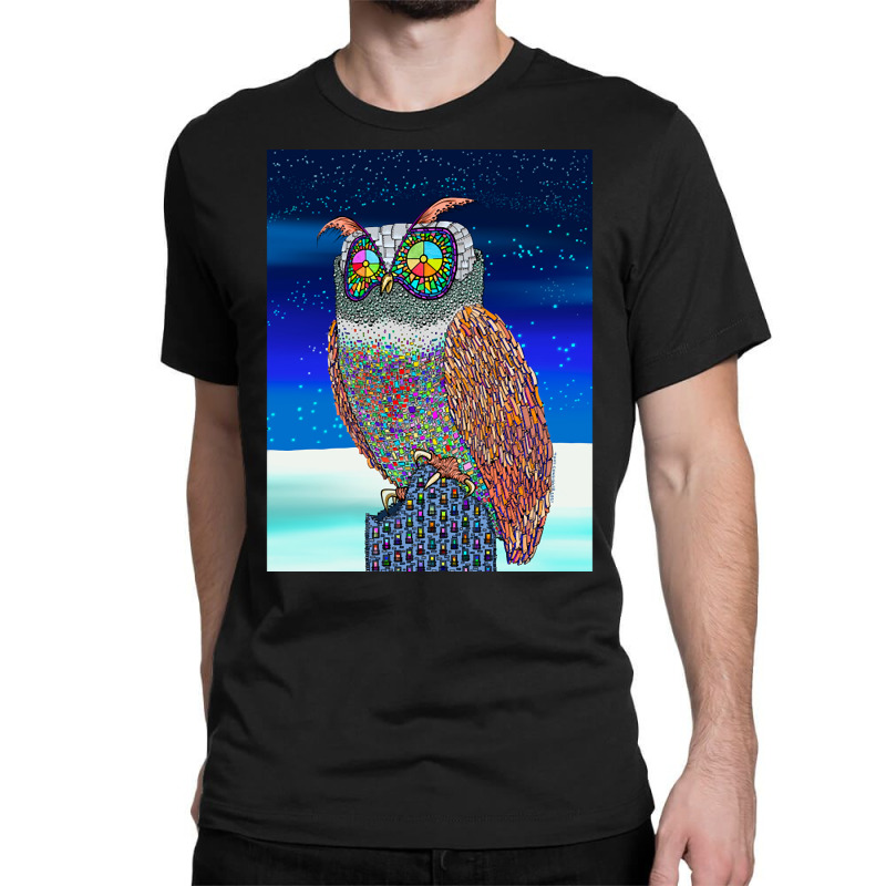 The Mechanical Night Owl Classic T-shirt | Artistshot