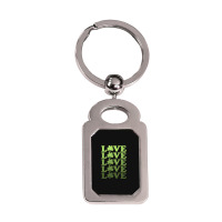 St Patrick Day Love T  Shirtst Patrick Day Love Silver Rectangle Keychain | Artistshot