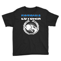 Estonia Ping Pong Lovers   Estonian Table Tennis Supporters Pullover H Youth Tee | Artistshot