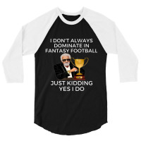 Funny Fantasy Football Champion Fantasy 3/4 Sleeve Shirt | Artistshot