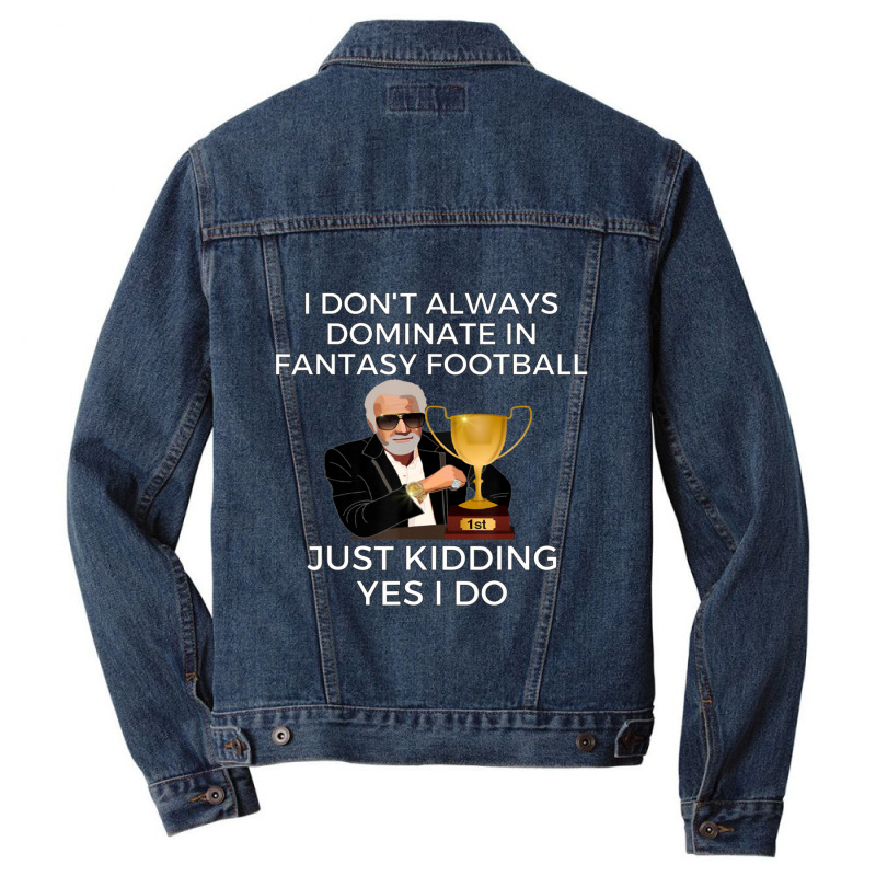 Funny Fantasy Football Champion Fantasy Men Denim Jacket | Artistshot