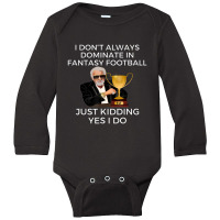 Funny Fantasy Football Champion Fantasy Long Sleeve Baby Bodysuit | Artistshot