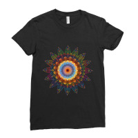 Mandala Sacred Geometry Prana Art Yoga Mantra Om Good Vibe Ladies Fitted T-shirt | Artistshot