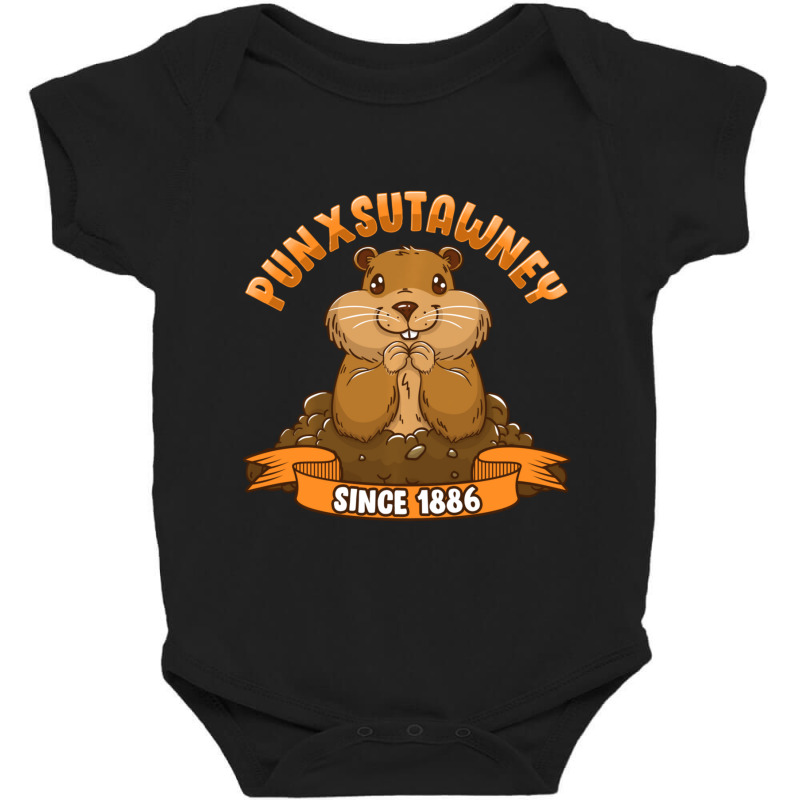 Funny Groundhog Day Phil Cute Ground Hog Punxsutawney Baby Bodysuit | Artistshot