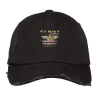 Fly Navy Classic Naval Officer Pilot Wings Vintage Cap | Artistshot