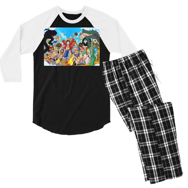 One Piece Men's 3/4 Sleeve Pajama Set | Artistshot