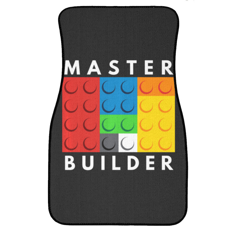 Master Builder Building Blocks Brick Builders Toys Gift Front Car Mat | Artistshot