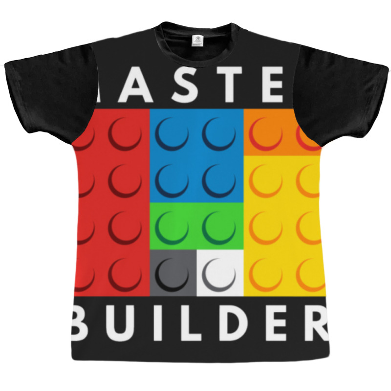 Master Builder Building Blocks Brick Builders Toys Gift Graphic T-shirt | Artistshot