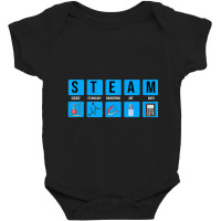 Steam Science Technology Engineering Funny Teacher Baby Bodysuit | Artistshot