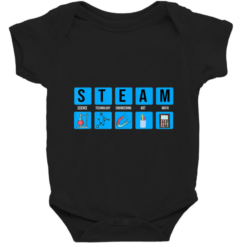 Steam Science Technology Engineering Funny Teacher Baby Bodysuit by fenderbendable | Artistshot