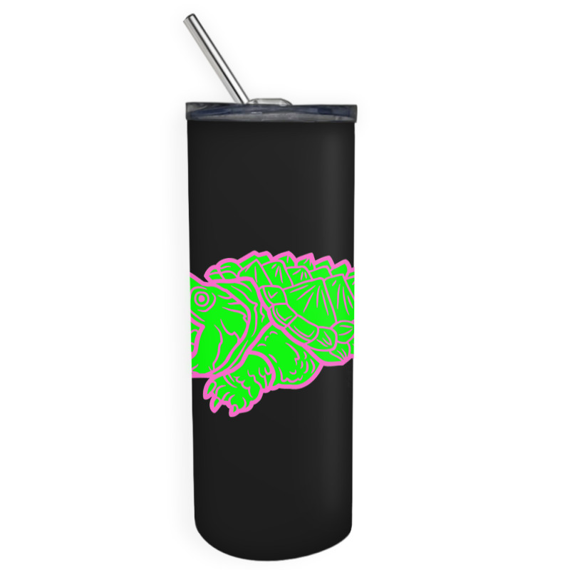 Alligator Snapping Turtle - Reptile - Wildlife - Animal Attack Skinny Tumbler | Artistshot