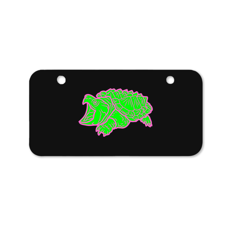 Alligator Snapping Turtle - Reptile - Wildlife - Animal Attack Bicycle License Plate | Artistshot