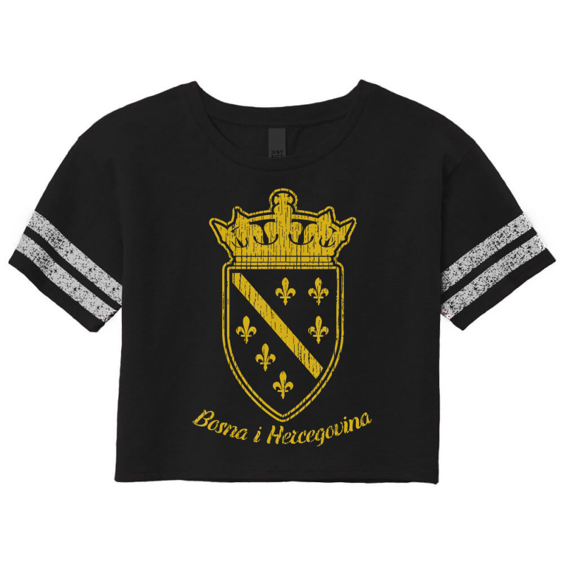 Bosnia Bosnian Flag Bosna I Hercegovina Balkan Fan Scorecard Crop Tee by yumgaugeteuda | Artistshot