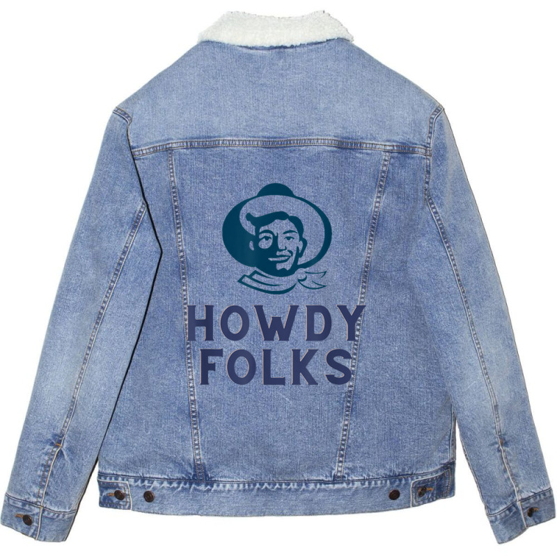 Howdy Folks State Fair Cowboy Unisex Sherpa-lined Denim Jacket | Artistshot