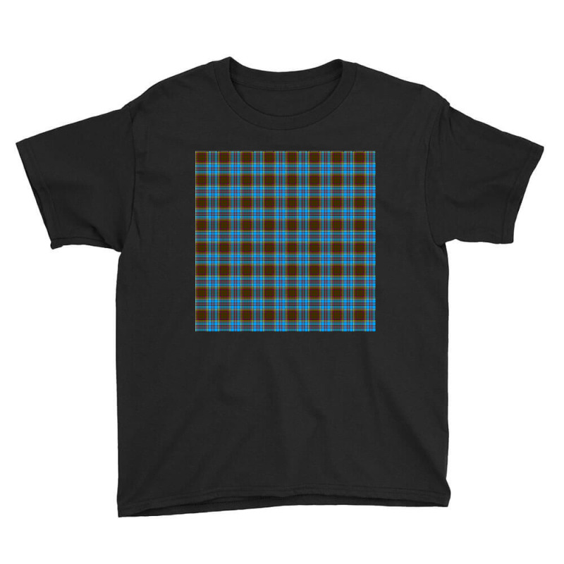 Anderson Plaid Tartan Scottish Youth Tee by poppyallen | Artistshot