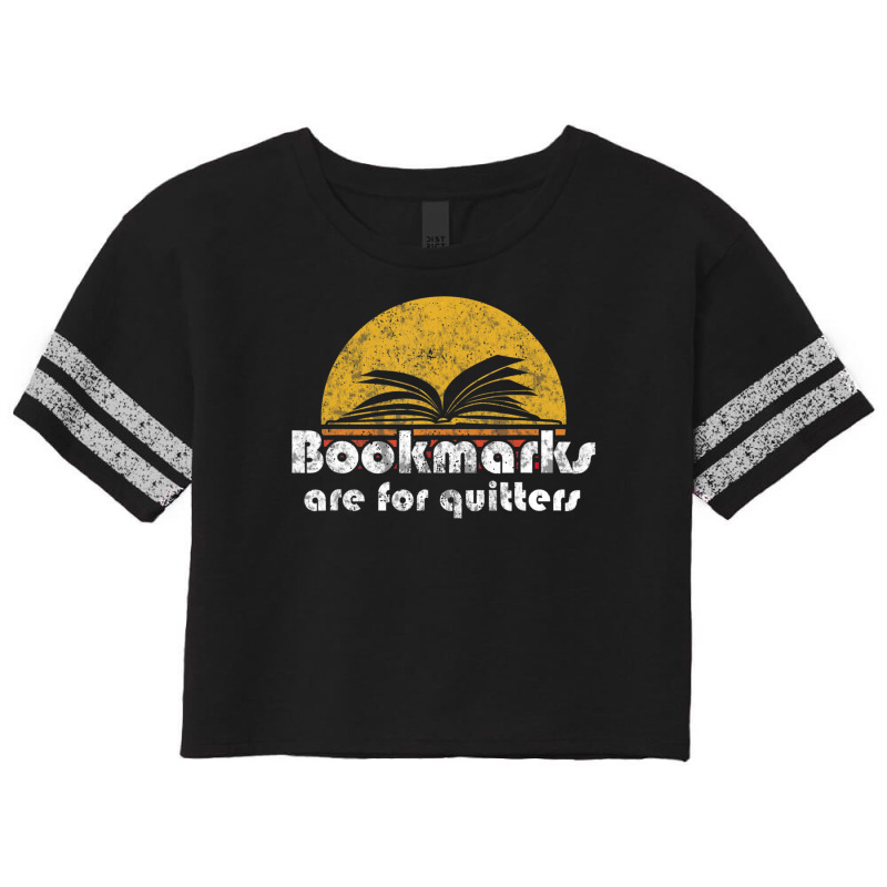 Vintage Reading Book Bookmarks Quitters Sunset Scorecard Crop Tee by mckeebeckett3l9yxd | Artistshot