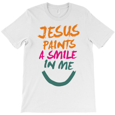 Jesus Paints A Smile T-shirt Designed By Arief Wijaya Putra