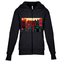 Amsterdam (2) Youth Zipper Hoodie | Artistshot